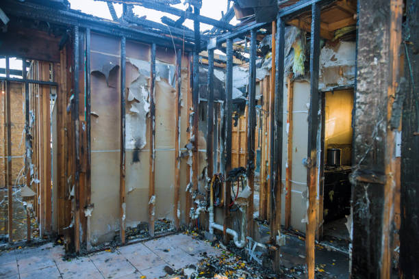 Professional Fire Damage Removal technician working in Garden City, SC